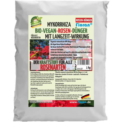 Fioran® Bio Rose Mykorrhiza Bio Vegan Dünger Langzeitwirkung