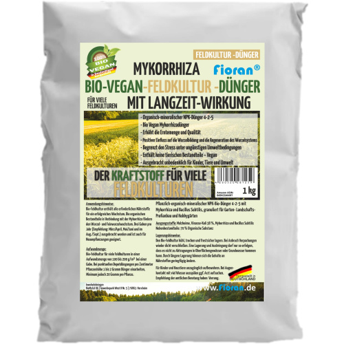 Fioran® Bio Feldkulturdünger Mykorrhiza Bio Vegan Dünger Lanzeitwirkung